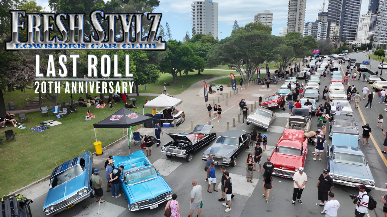 Last Roll 2025 Fresh Stylz Lowrider Car Club 20th Anniversary